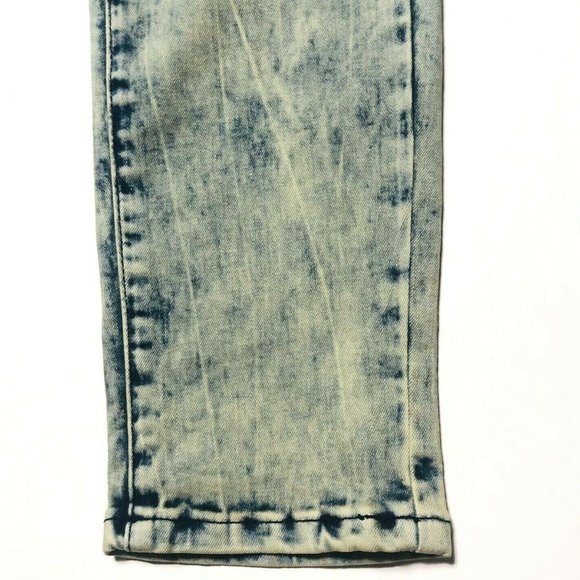 Soho Babe Skinny Distressed Moto Zipper Jeans - Picture 12 of 12